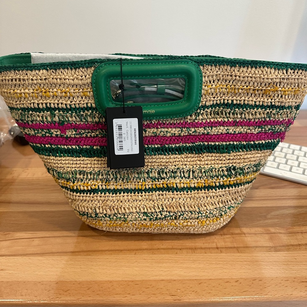 Maje Multicolor Mini Basket Tote